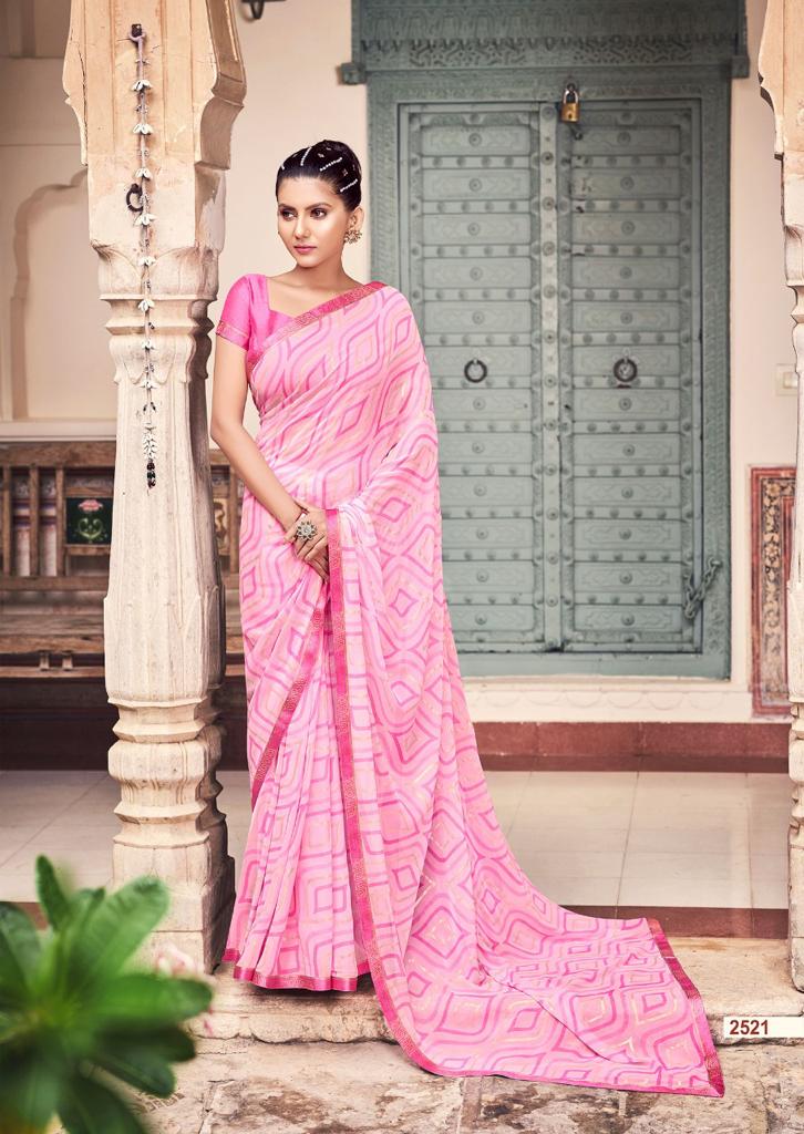 Kashvi Bansi Printed Georgette Fancy Ethnic Wear Saree Collection